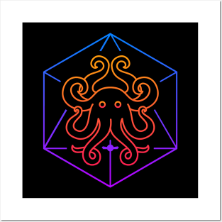 Trippy Psychedelic Sacred Geometry Octopus Posters and Art